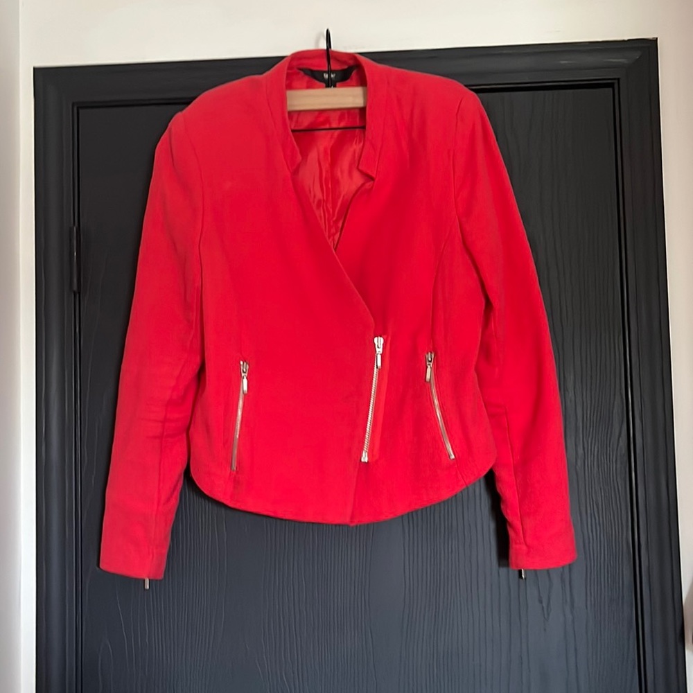 Pink fitted Suit Jacket